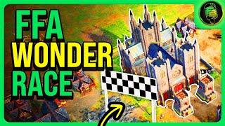 AoE4 - Can FFA Cheaters Stop a WONDER!?!
