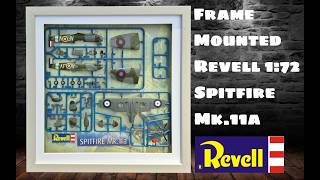 Revell 172 Spitfire Mk.iia - Display Case Mounted - Full Build