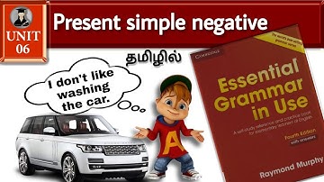 Present simple negative (I don