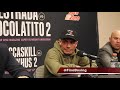 GALLO ESTRADA SIN PELOS EN LA LENGUA DURANT CONFERENCIA DE PRENSA DESPUES DE VICTORIA VS CHOCOLATITO