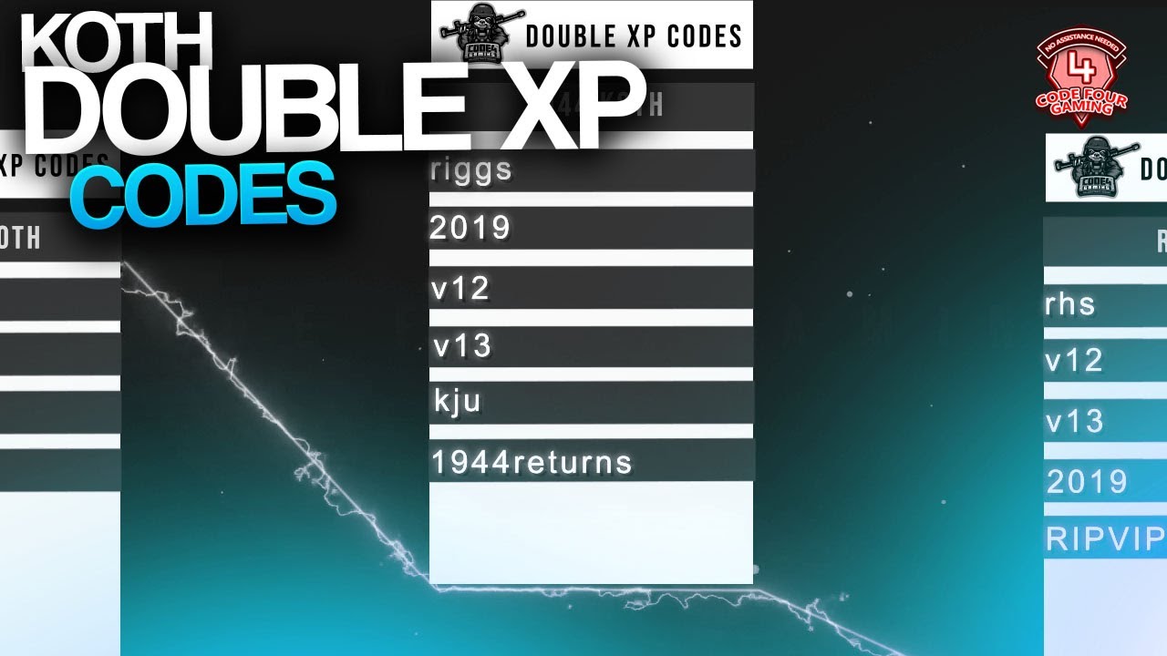 Double XP Codes - ArmA 3 King of the Hill Wiki