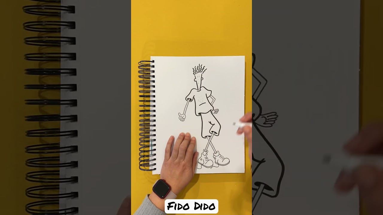 Timelapse | Drawing Fido Dido Mascot 