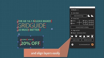 GridGuide for After Effects - now much faster and 20% OFF (Micro-Tutorial)