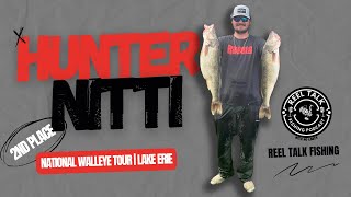 Hunter Nitti, National Walleye Tour 2nd place finisher on Lake Erie