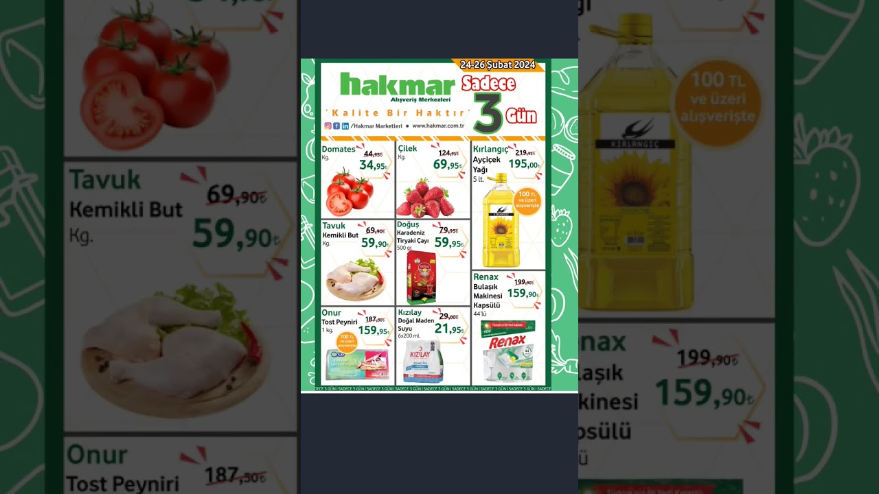 Hakmar Marketler 24-26 subat 