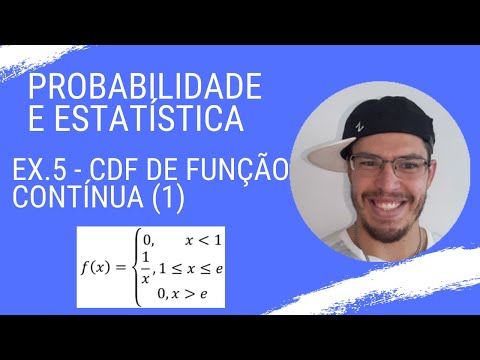 Probabilidade e Estatística - EXERCÍCIO 5 - CDF DE FUNÇÃO CONTÍNUA 1