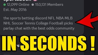 HOW to JOIN MLB BETTING DISCORD SERVER ✅PC & MOBILE✅