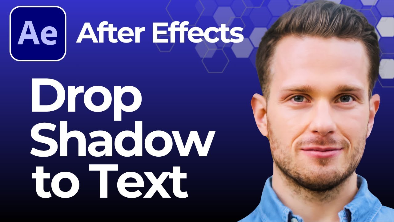 How to Add Drop Shadow to Text in After Effects - YouTube
