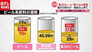 「第３のビール」に駆け込み需要　“コロナ禍”で宅飲み需要も増加（2020年9月24日放送「news every.」より）