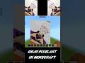 Gojo Pixelart In Minecraft #minecraft #algrow