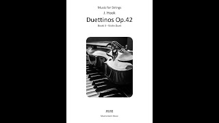 Hook - Twelve Duettinos - Book II - Violin