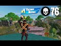 76 Elimination Solo vs Squads Gameplay &quot;Zero Build&quot; Wins (NEW Fortnite Chapter 4 Season 4)