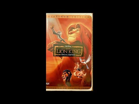 Opening/Closing to The Lion King 2003 VHS (29th Anniversary Edition)