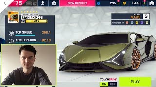 играю Асфальт 9 гонка на новом супер ламбо Lamborghini Sian FKP 37