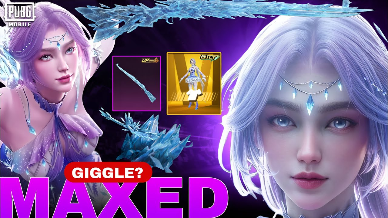 GIGGLE UNLOCK 😂| NEW WINTERGLOW SYLPH ULMAITE CRATE OPENING ❄️| MAXED GLACIER KAR98 🔥| PUBG MOBILE