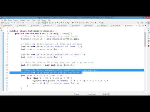 ⚡ Java Arrays: Take Input for a 2D Array | Matrix Input Made EASY! ⚡