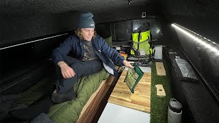 Rainy Night Truck Camping W/ a Russian MRE