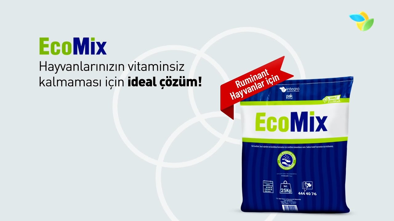 Ecomix - Hayvanlarınızın vitaminsiz kalmaması için ideal çözüm! 