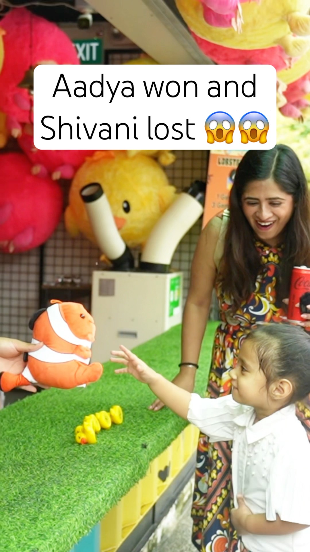 Aadya jeet gayi aur mummy papa har gye?? #shorts #singapore #funny #TrendingOnShorts