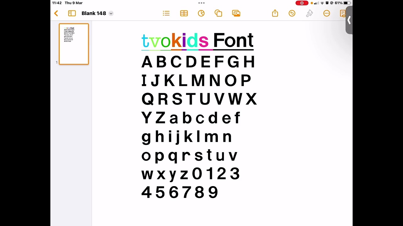 Download the TVOKids Font 