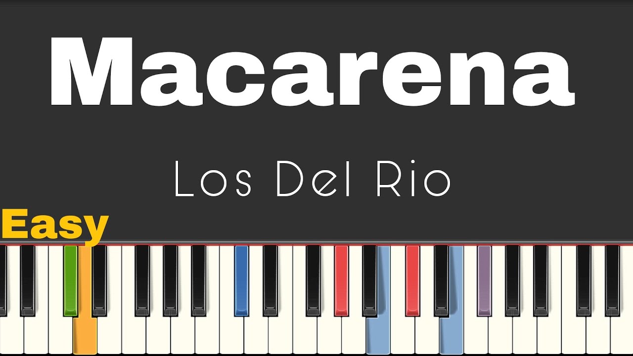 Los Del Rio - Macarena  ( Easy  Piano Tutorial  With  Sheet )