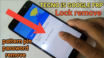 Tecno i5 google frp remove / miracle box Crack 2.82/ pattern pin unlock