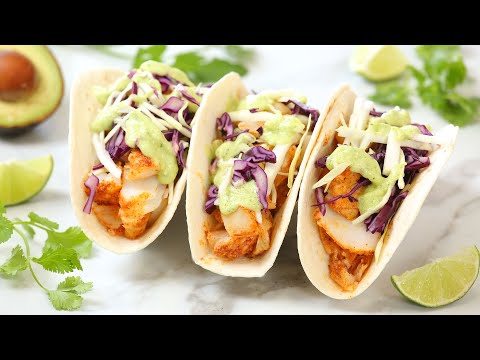 Easy Fish Tacos |  Healthy 30 Minute Recipe! | The Domestic Geek