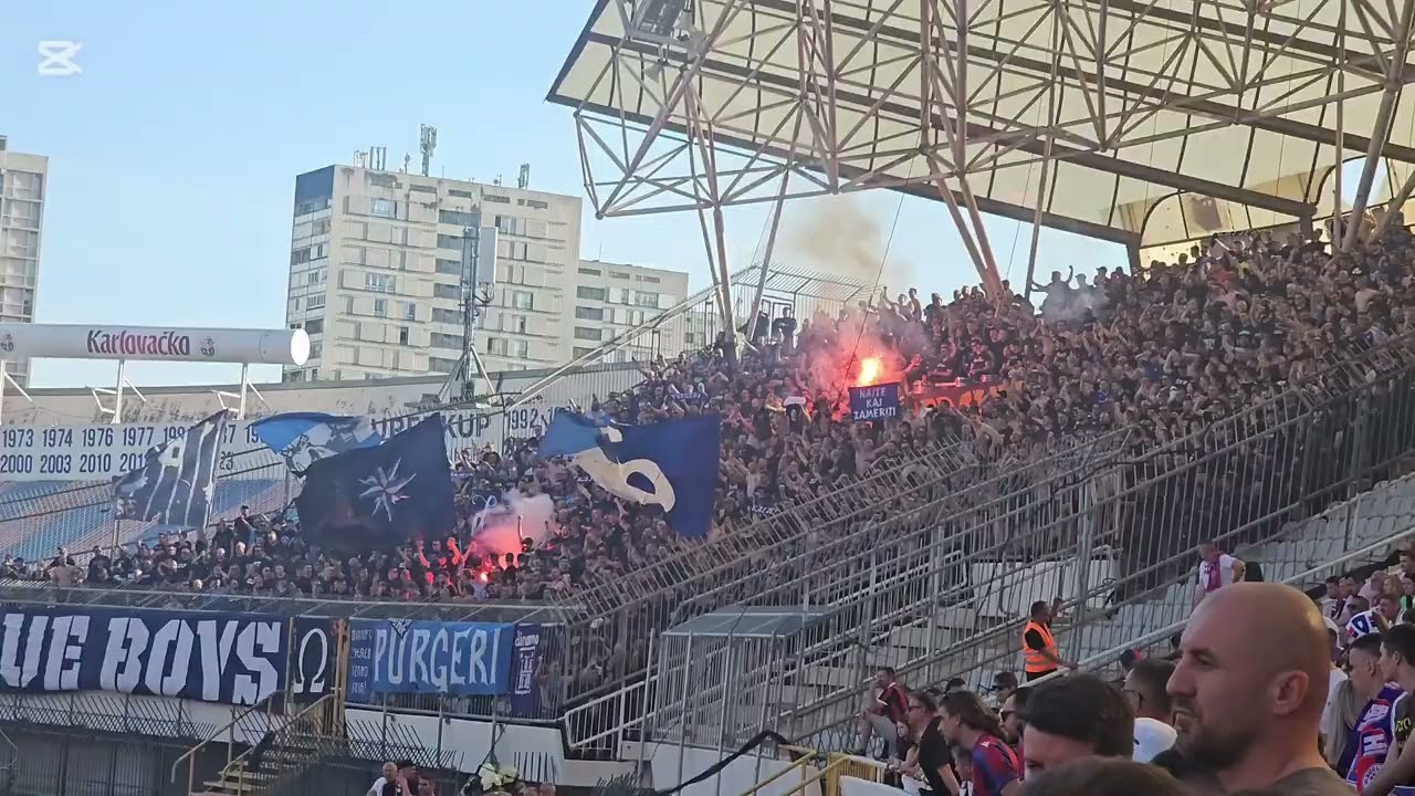 HNK Hajduk Split - GNK Dinamo 03.05.25 Hrvatski derbi Torcida vs Bad Blue Boys🔥