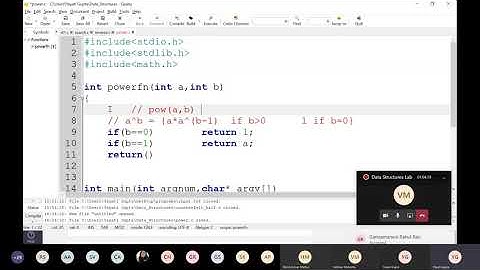 C program for finding power of a number using recursion