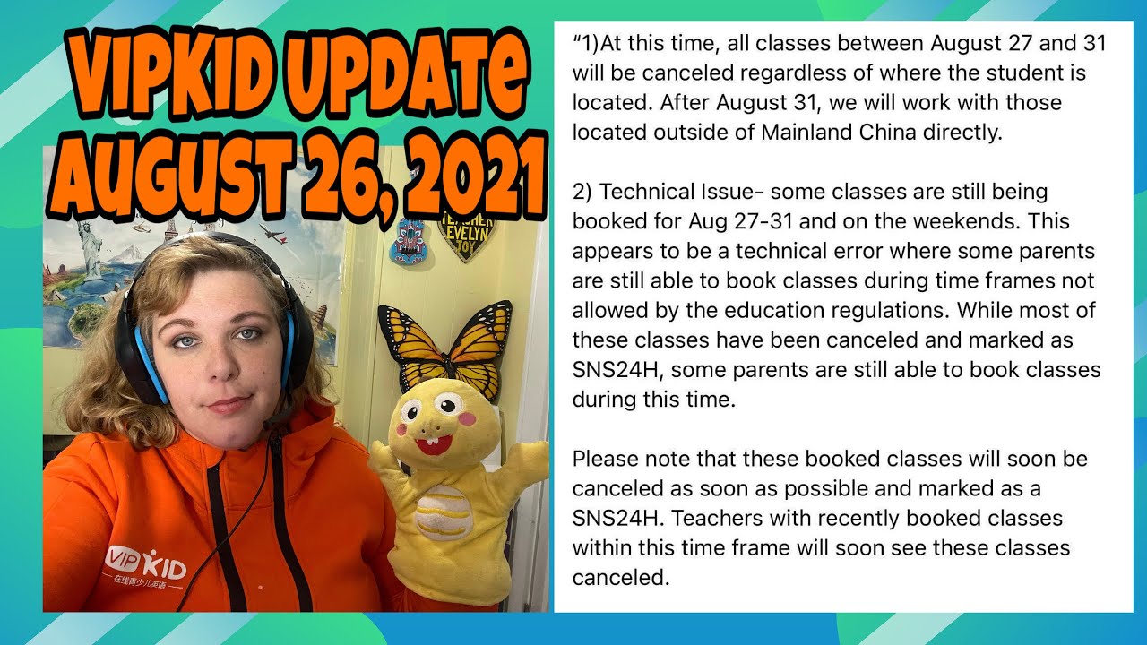 VIPKID Update as of August 26 - YouTube