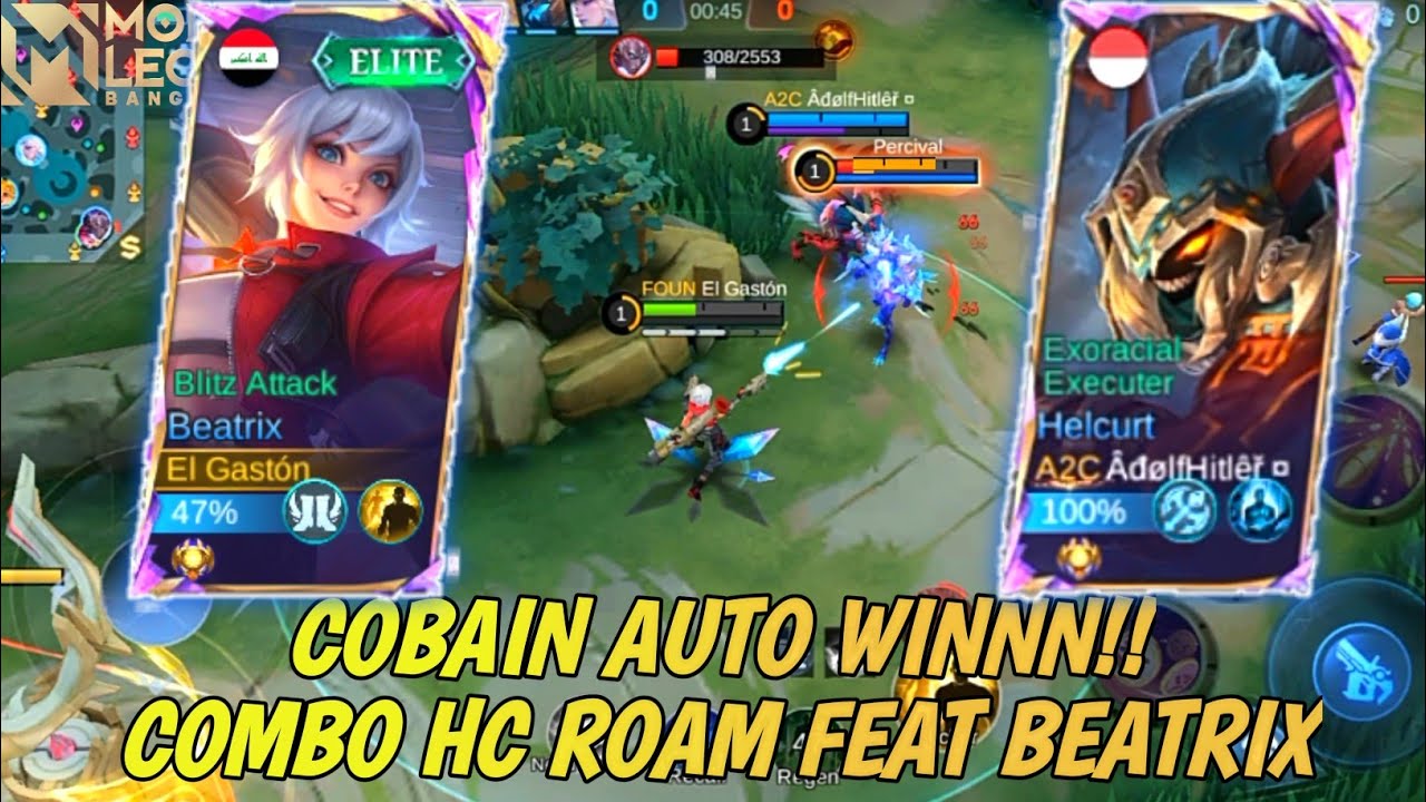 COMBO TERBAIK HELCURT ROAM FT BEATRIX TERLALU OP COYYY - MOBILE LEGEND