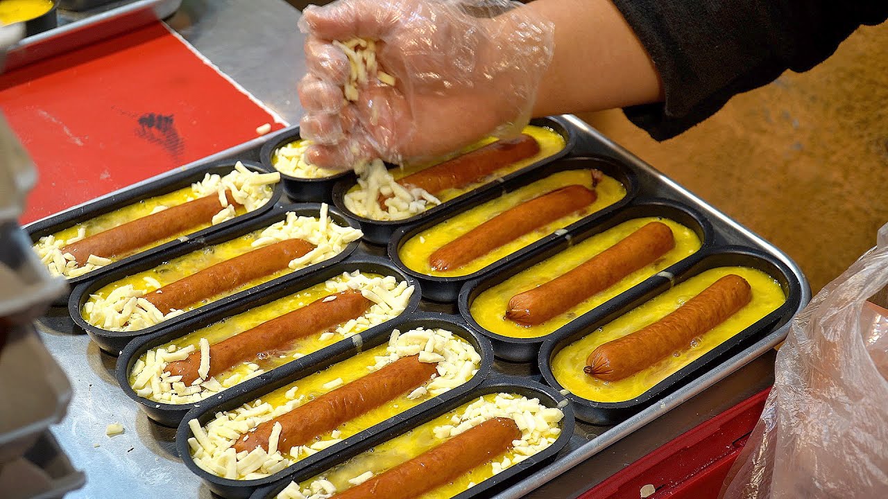 "소세지 계란빵이 요즘 인기예요!" 만들면 바로 완판되는 속초 맛집 / Sausage Cheese Egg Bread