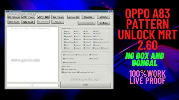 OPPO A83 CPH-1827,CPH-2729 pattern password reset new security 2022 MRT 2.60 crack