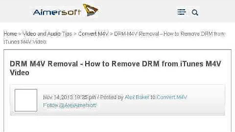 How-To Remove DRM From Itunes M4V Movie
