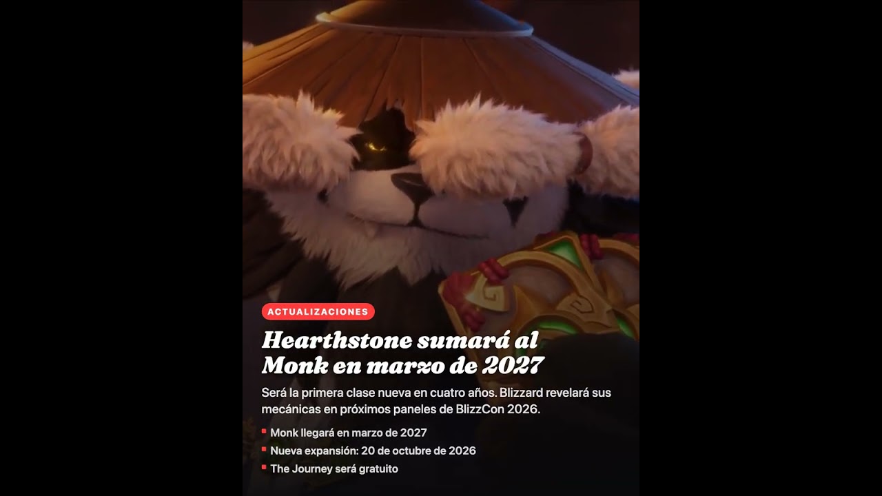 Hearthstone sumará al Monk en marzo de 2027