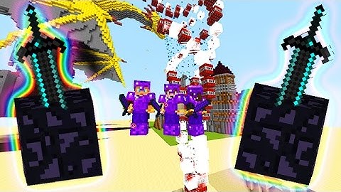 Minecraft: TORNADO MOD BATTLE CHALLENGE! (Obsidian Swords, TNT Tornado, Dragons, Epic Castles)