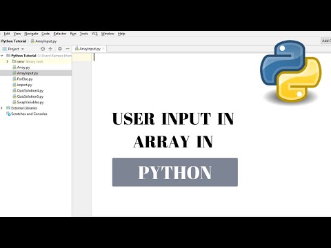 #32 Python Tutorial for Beginners | Array values from user in Python