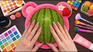 ASMR Makeup on Watermelon (No Talking)