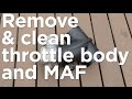 How to clean Boxster 986 Throttle Body and MAF Sensor