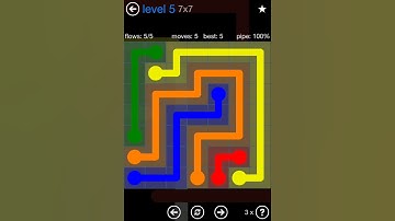 Flow Free Bonus Pack 7x7 Level 5 Walkthrough