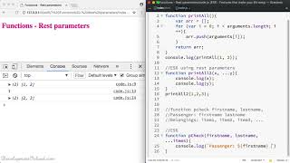 16. Functions; Rest Parameters - Modern JavaScript ES6