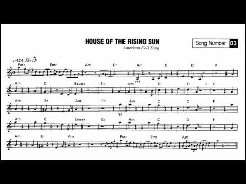 yamaha psr 110 song 03 house of the rising sun youtube yamaha sheet music