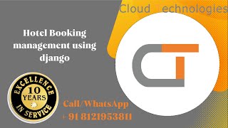Hotel Booking management using django | Top Python Django Mini Projects for CSE Students Hyderabad