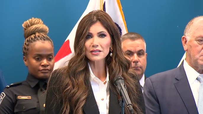 RAW FEED: Homeland Security Secretary Kristi Noem press conference on off-duty patrol officer's - YouTube