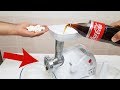 EXPERIMENT! MEAT GRINDER VS COCA COLA AND MENTOS,-Test