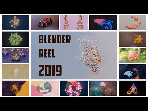 Blender Animation nodes and sverchok reel 2019 by Bluefox creation