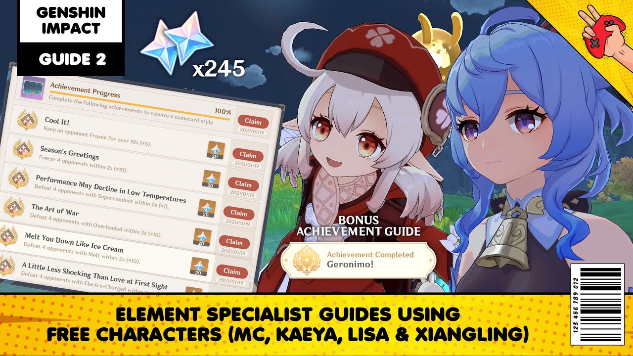 Genshin Impact Guide Element Specialist Achievements YouTube