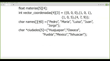 Arreglos bidimensionales (matrices o tablas) y operaciones con arreglos