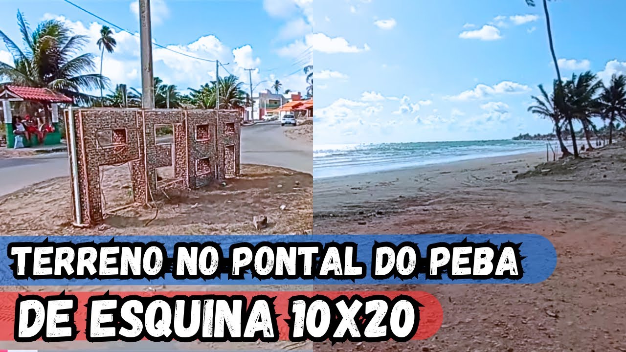 A VENDA TERRENO DE ESQUINA 10x20 NO PONTAL DO PEBA-AL 