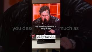 Jelly Roll gives praises to Zach Bryan during speech 💪 #shorts #jellyroll #zachbryan #countrymusic